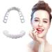 Press tooth veneers 2 pairs of fake teeth smile veneer at the top and below cosmetic false teeth to plug in repair your teeth and smile