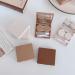 Khaki Simple Square Contact Lenses Case | Stylish Glasses Accessories for Girls | Women's Travel Lens Case - Buy Online on GoSupps.com