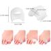 Pomobie Dry Feet Skin Remover Toe Straightener Pinky Toe Spacers Gel Spreader - Bunion Corrector & Relief Spa Socks (Clear, One Size) - Buy Online on GoSupps.com