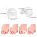 Light Blue Gel Toe Separators - Hammer Toe Straightener & Bunion Corrector for Women - Moisturizing Gel Booties - One Size - Buy Online on GoSupps.com