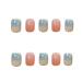 Chtom Ni a PD-45 Orange Blue Halo Net Red Fake Nail Stickers Wear a Beautiful Armor Finished Metal Nail