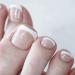 Kyzistn False Toe Nails Square Short Acrylic Stick on Toes 48Pcs Press on Nails for Feet Fake Nails with Jerry Glue for Women and Girls
