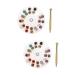 Healeved 2 Sets Nail Pendant Nail Art Jewelry Dangle Nail Dangle Decor Resin Tools Crystal Nail Sticker Nail Piercing Tool Nail Jewelry False Nails Diamond Applique Nail Tool Alloy Tool Kit