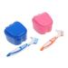 Healeved 1 set toothbrush set Baby Storage Box oral hat.