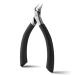 FVION Toenail Clippers for Ingrown Toenail Straight Nail Clippers for Ingrown Toenails Professional Ingrown Toenail Treatment for Adults Seniors Men and Women (Black)