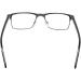 Mini Rectangular Metal Reading Glasses - Stainless Steel Frame Square Design Graphite - 1.5 Diopter Reading Aid for Men & Women - Buy Online on GoSupps.com