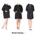 TOPTIE Waterproof Pet Grooming Smock | Haircutting Salon Cape with Pockets - Black - Buy Online on GoSupps.com