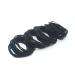 20pcs Black Elastic Hair Ties for Women Girls Men  Hair Ties Bracelets Bands for Thick Thin Curly Hair No Damage  Seamless Pony Tail Holders  4-1 Design Black-20pcs
