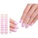 Semi Cured Gels Nails Stickers Nails Polish Strips Korean Style Gels Nails Strips Nails Art Decortions for Party Style9 - Buy Online on GoSupps.com