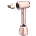 Cordless Hair Dryer Wireless Portable Blow Dryer Fast Charge 5000mAh Rechargeable Battery with Charge Base 3 Hot Wind /3 Cold Wind for Art Painting/Outdoor/Travel Champagne Gold