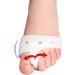 ALINZO Gel Toe Separator - Silicone Bunion Corrector for Women | Toe Straightener & Foot Stretcher | Big Toe Spacers & Spreaders | Bunion Corrector for Yoga (White) - Buy Online on GoSupps.com