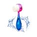 Facial Cleansing Brush 2 in 1Double-Sided Facial Cleaning Brush with Soft Bristles (Electroplated Pink-Blue)