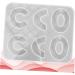 Operitacx 1pc Eardrop DIY Jewelry Home White Creative Epoxy Silicone Studio for Pendant Making Crystal Mold White 15x12.3x0.7cm - Buy Online on GoSupps.com