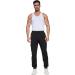 STICKON Men's Casual Joggers Sweatpants X-Large - Black with Zipper Pockets - Buy Online on GoSupps.com