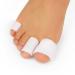 Kimihome 16 PCS Toe Tube Pads and Protectors Silicone Toe Sleeve Cushions and Protects Provide Relief for Corns Blisters and Calluses Protect (6PCS Large Size + 6PCS Medium Size + 4 Small Size) White1