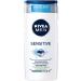 Beiersdorf Nivea Men Sensitive caring shower gel 250 ml mild shower gel with caring bamboo milk pH skinfriendly shower for body face and hair 1 piece 1er Pack Sensitive