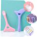 DOITOOL Eyeliner Aid Liquid Eyeliner Eyeshadow Silicone Molds Eyelash Mascara Face Cream Spoon Apply Make up 11.7X5.9CM Pink - Buy Online on GoSupps.com