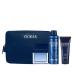 Guess Seductive Homme Blue 3.4oz EDT Spray 6.0oz Deodorant Body Spray 3.4oz Shower Gel Pouch Men 4 Pc Gift Set