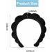 Spa Headband for Women Sponge Terry Towel Cloth Fabric Head Band Makeup Headband for Face Washing Shower Yoga (Black) - Buy Online on GoSupps.com