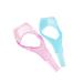 2 pieces of plastic eyelash mascara watchman applianter with ridge beauty make-up eyes mascara shield Applic upper makeup tools (blue + pink)
