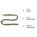 Dogeline Double-Leash Practice Line for Medium Dogs Up to 45kg | 39 Colors Available | 3.50m Black-Green - Stable & Durable - Buy Online on GoSupps.com