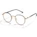 Cyxus Round Blue Light Blocking Glasses - UV Blocking, Metal Frame, Relieve Digital Eye Strain - Leopard Print - Buy Online on GoSupps.com
