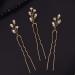 FXmimior Bridal Crystal Hair Pins - Pack of 3 (Gold) | Wedding & Party Accessories - Buy Online on GoSupps.com
