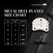 Large Metal Eagle Heel Plates - 8 Pair Set with Nails for Shoes & Boots - Buy Online on GoSupps.com