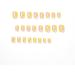 Justotry 24 Pcs Square False Nails - Short Lemon French Press on Nails with Nude Wave Design - Includes Nail Glue Stick - Perfect for Women's Nail Art - Buy Online on GoSupps.com