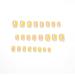 Buy Justotry 24 Pieces Lemon French Press On Nails - Short Square Wavy Acrylic Swirl Fake Nails for Women - Easy Stick On Artificial Fingernails - Buy Online on GoSupps.com
