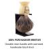 Parker Safety Razor 100% Pure Badger Bristle Shaving Brush with Ivory Classic Handle & Stand - International Shipping Available - Buy Online on GoSupps.com