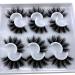 HBZGTLAD Fluffy False Eyelashes 3D Mink Strip Lashes Pack - Set of 5 or 6 Pairs (MDF-12) - Buy Online on GoSupps.com