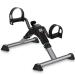 GOREDI Pedal Exerciser, Fitness Folding Exerciser Peddler for Arm & Leg Workout, Upper & Lower Under Desk Bike with LCD Display Grey