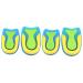 NOLITOY 4 Pairs Heel Pads Absorption Insoles Half Insole