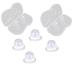 Careforyou Nipplesuckers - Nipple Corrector for Flat & Inverted Nipples | Silicone Breastfeeding Support | 2 Pairs with Transparent Shell - Buy Online on GoSupps.com