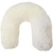 Lambskin Neck Hot Water Bottle Set - Merino Sheepskin Cover & Rubber Bottle in White | Cozy Comfort & Warmth - Buy Online on GoSupps.com