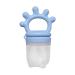 Baby pacifier with fruit feeding silicone pacifier with fruit feeding for baby food reusable pacifier for aching gums pacifier with fruit feeding feed dispenser for F light blue