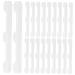 Healeved 10 pairs of glasses leg covers silicone glass glasses nasal pads not glasses pads made of silicone bract cover for women's glasses bracket sleeve sports glasses white temple boots pebbles white 5.5x0.6cm