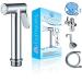 Bumworks Handheld Bidet Cloth Diaper Sprayer for Toilet | Bum Gun Butt Washer, Hand Held Bidet Hose Attachment Water Jet Spray Set | Baday Toilet Kit (Bedit Toilet Badae Biday Boday Toilet Seat) 3-Way Valve