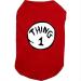 SUEOSU Dog Shirts for Pet Clothes Soft Breathable Puppy Shirts Pop Culture Thing 1 to Thing 9 Printed Pet T-Shirt (RED-1, Medium) Medium RED-1