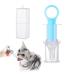 Pet Pill Dispenser Pet Feeding Tool Kit Pet Piller Gun Liquid Watering Syringe with Soft Tip for Dog Puppy Cat blue