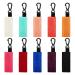 Boao 10 Pieces Clip on Sleeve Lipstick Pouch  Lipstick Holder Keychain Lipstick Holder with Plastic Ring for Women Girls Travel Accessories  Assorted Colors