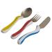 NRS Healthcare M80282 Kura Care Easy Grip Children's Cutlery Set Multi-Colour