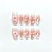 10 Piece Set of Handmade Wearable Nails Fake Nails Ballet Dance Long Press Nail Art Patches(Color:3 Size:Xs)