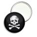 Distressed Skull and Crossbones - 55mm Round Compact Mirror