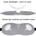 3D Contoured Blackout Sleep Eye Mask - Soft & Comfortable Night Blindfold for Women & Men - Ideal for Sleeping, Shift Work, Travel - Blue - 1 Count - Buy Online on GoSupps.com