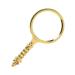 HD Magnifier 10 Times Metal Carved Handle Portable Handheld Reading Magnifier Made in China