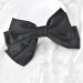 Large Black Bow Hair Barrette for Women and Girls - Satin Silk Ribbon Hair Clip for Ponytail - French Barrette Hairpin for Teens and Ladies - Buy Online on GoSupps.com