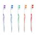 100 Bulk Toothbrushes Medium Bristle Individually Wrapped with Hygiene Cap Ergonomic Disposable Great for Home Travel Events Care Package Guests Hotels Lodging