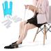 Easy On/Easy Off Sock Helper Slider Kit Pulling Assist Device Wearing Sock AIDS Tools for putting on and taking off the socks without bending down for the elderly